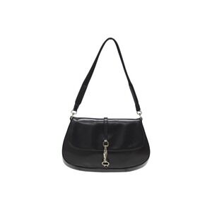 Prada metal closure hobo bag One Shoulder Hobo archive black leather